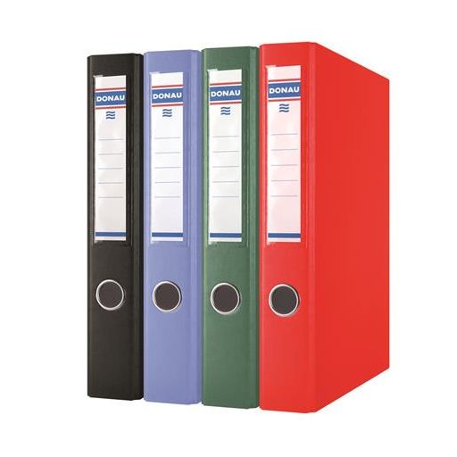 Gyűrűs könyv, 2 gyűrű, D alakú, 45 mm, A4, PP/karton, DONAU, zöld