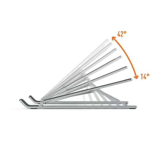 Notebookállvány, asztali, DURABLE "FOLD", ezüst