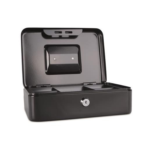 Pénzkazetta, 25x18x9 cm, DONAU, fekete