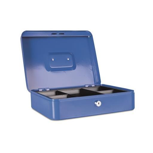 Pénzkazetta, 30x24x9 cm, DONAU, kék