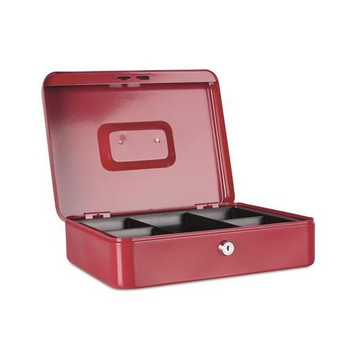 Pénzkazetta, 30x24x9 cm, DONAU, piros