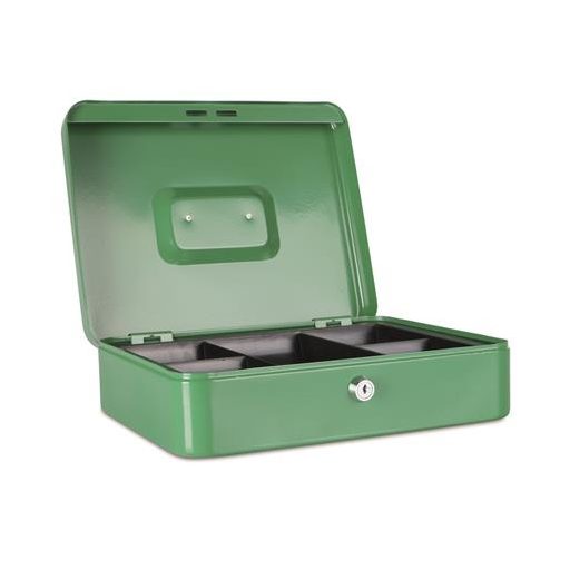 Pénzkazetta, 30x24x9 cm, DONAU, zöld