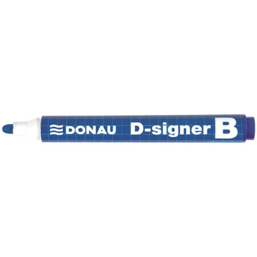 Táblamarker, 2-4 mm, kúpos, DONAU "D-signer B", kék