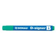   Táblamarker, 2-4 mm, kúpos, DONAU "D-signer B", zöld