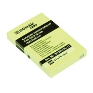   Öntapadó jegyzettömb, 51x76mm, 100 lap, DONAU "ECO", sárga