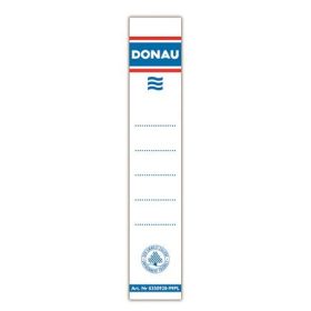   Cserecímke, iratrendezőhöz, öntapadó, 33x153 mm, DONAU, fehér