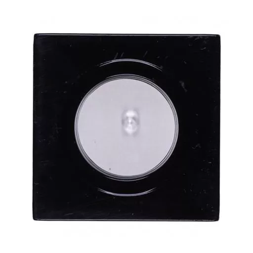 Gemkapocstartó, mágneses, négyszögletű, OFFICE PRODUCTS, átlátszó-fekete