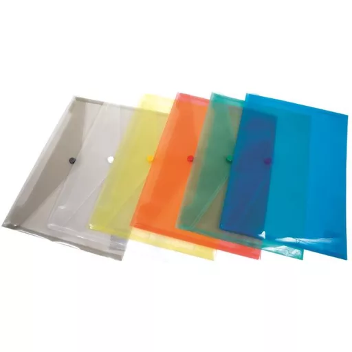 Irattartó tasak,A5, PP, patentos, DONAU, piros