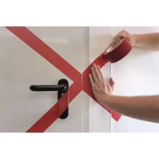 Jelölőszalag, 50 mm x 33 m, 0,16 mm, DURABLE "DURALINE", piros