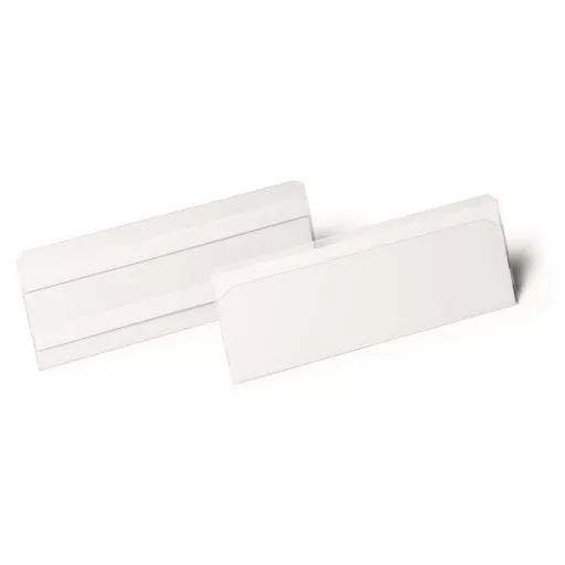 Logisztikai zseb, 210x74 mm, fekvő, DURABLE "HARD COVER", öntapadó csíkkal, átlátszó