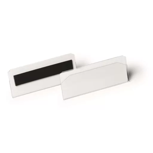 Logisztikai zseb, 100x38 mm, fekvő, DURABLE, mágneses, átlátszó