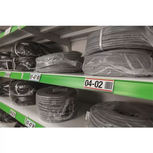 Logisztikai zseb, 100x38 mm, fekvő, DURABLE, mágneses, átlátszó
