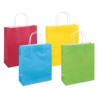   Ajándéktáska, sodrottfüles, 25x30x10 cm, DONAU "Home", vegyes színek