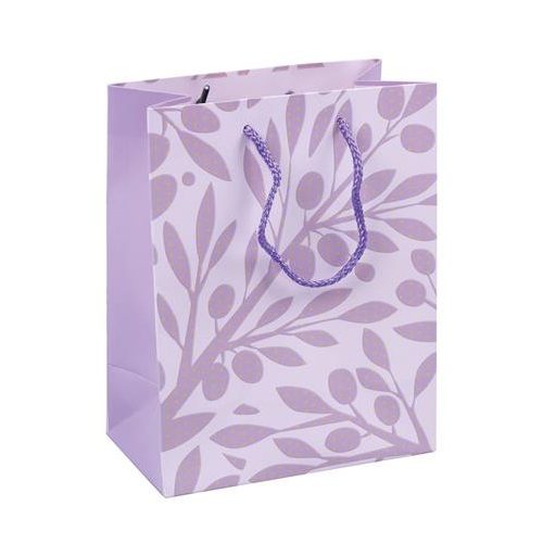 Ajándéktáska zsinórfüles, 18x23x10 cm, DONAU "Home", vegyes minta,