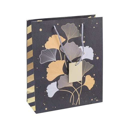 Ajándéktáska, zsinórfüles,  25x30x10cm, DONAU "Home", vegyes minta