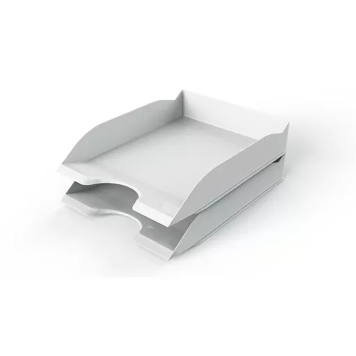 Irattálca, műanyag, DURABLE, "Basic", fehér
