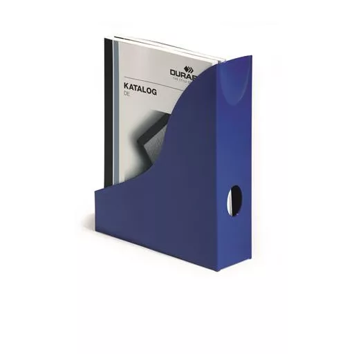 Iratpapucs, műanyag, 73 mm, DURABLE, "Basic", kék