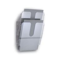   Prospektustartó, fali, álló, A4, DURABLE "FLEXIPLUS 2", áttetsző