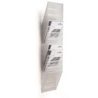   Prospektustartó, fali, álló, A4, DURABLE "FLEXIBOXX 12", áttetsző