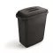 Szemetes, 60 l, műanyag, DURABLE "DURABIN ECO", fekete