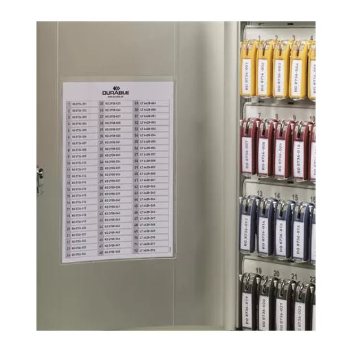 Zárható kulcsszekrény, 48 kulcs, DURABLE "KEY BOX",ezüst