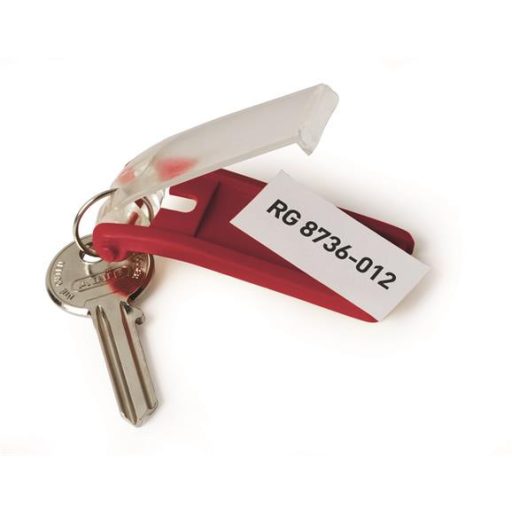 Kulcscímke, műanyag, DURABLE "KEY CLIP", vegyes színek