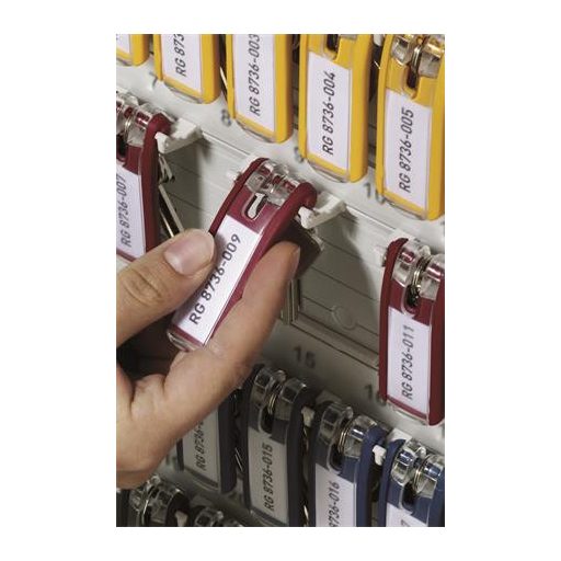 Kulcscímke, műanyag, DURABLE "KEY CLIP", vegyes színek