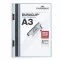 Gyorsfűző, klipes, A3, DURABLE "DURACLIP® 60", kék