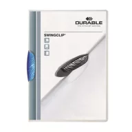   Gyorsfűző, klipes, A4, DURABLE "Swingclip® 30", kék