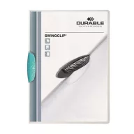   Gyorsfűző, klipes, A4, DURABLE "Swingclip® 30", világoskék