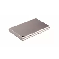   Névjegykártyatartó tárca, fém, 20 db-os, DURABLE "CARD BOX DUO", ezüst