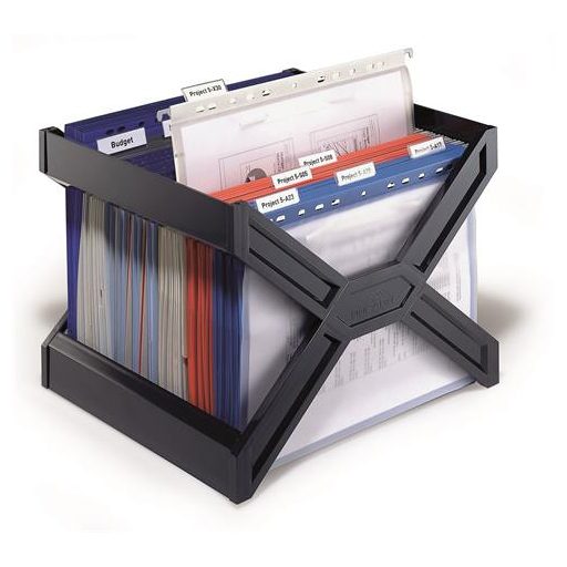 Függőmappa tároló, műanyag, DURABLE, "CARRY® plus", fekete