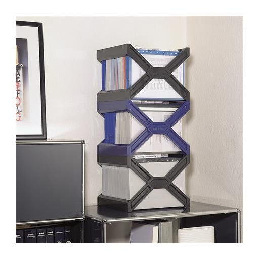 Függőmappa tároló, műanyag, DURABLE, "CARRY® plus", fekete