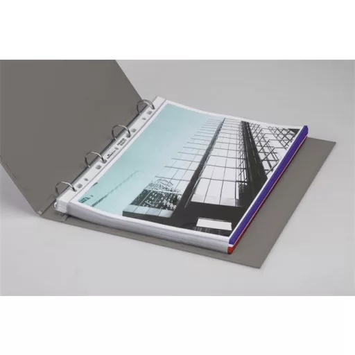 Genotherm, lefűzhető, PP, A4, 80 mikron, DURABLE "Prémium", piros
