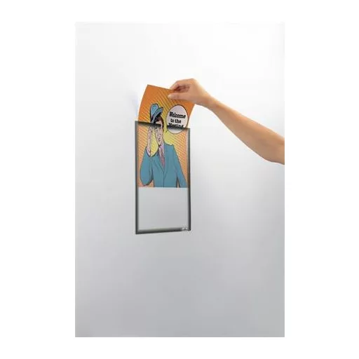 Dokumentumtartó, A4, mágneses, DURABLE, szürke