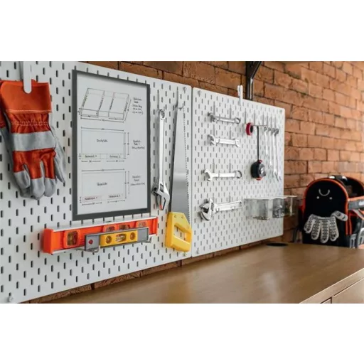 Dokumentumtartó, A4, mágneses, DURABLE, szürke