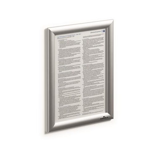 Posztertábla, fali, A4, alumínium keret, DURABLE