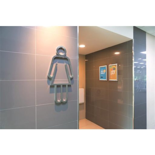 Posztertábla, fali, A4, alumínium keret, DURABLE