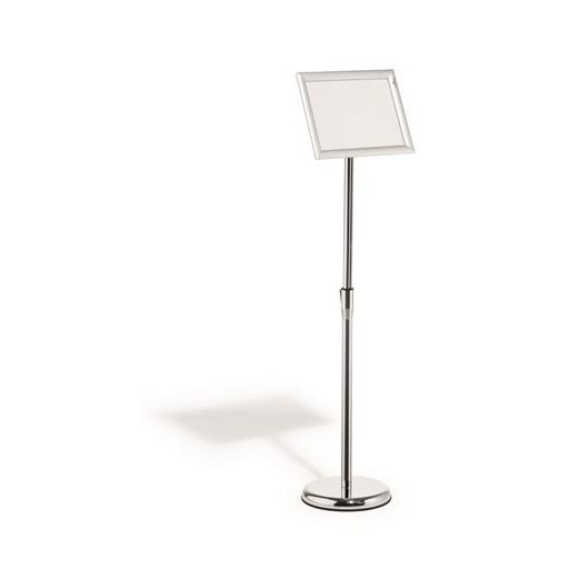 Posztertábla, állványos, A4, alumínium keret, DURABLE