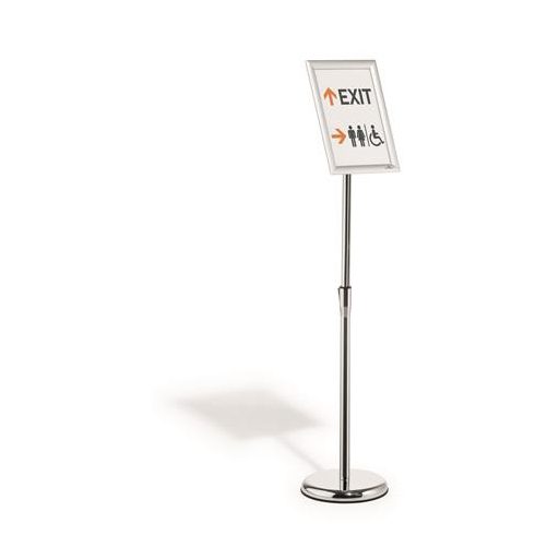 Posztertábla, állványos, A4, alumínium keret, DURABLE