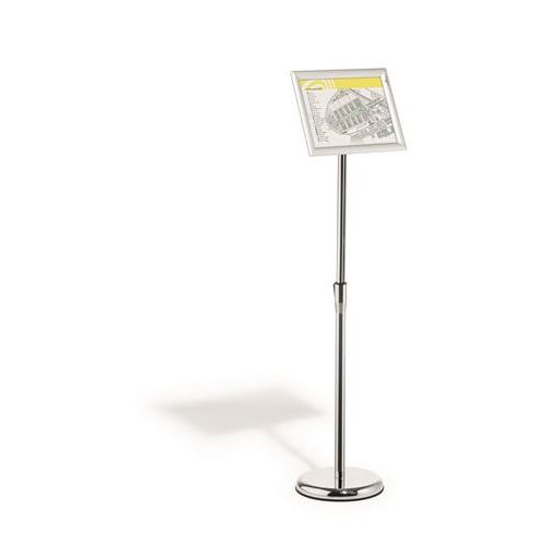 Posztertábla, állványos, A4, alumínium keret, DURABLE