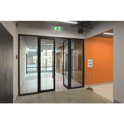 Posztertábla, állványos, A4, alumínium keret, DURABLE