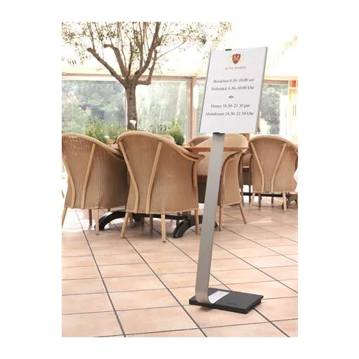 Padlóállvány, A3, DURABLE "INFO SIGN", ezüst