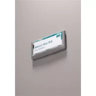   Információs tábla, 149x52,5 mm, DURABLE "CLICK SIGN", szürke