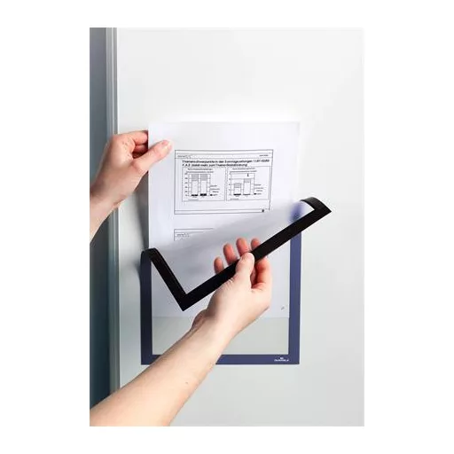 Infokeret, A4, mágneses, DURABLE "DURAFRAME® MAGNETIC", sötétkék