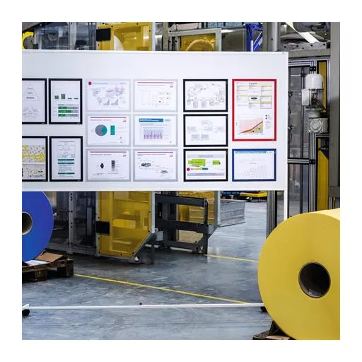 Infokeret, A4, mágneses, DURABLE "DURAFRAME® MAGNETIC", sötétkék
