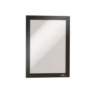   Infokeret, A5, öntapadó háttal, mágneses előlappal, DURABLE "DURAFRAME", ezüst-fekete