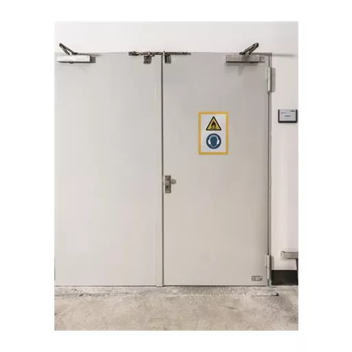 Infokeret, A4, öntapadó háttal, DURABLE "DURAFRAME®", sárga