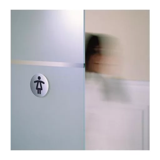 Információs piktogram, öntapadó, DURABLE "Női WC"