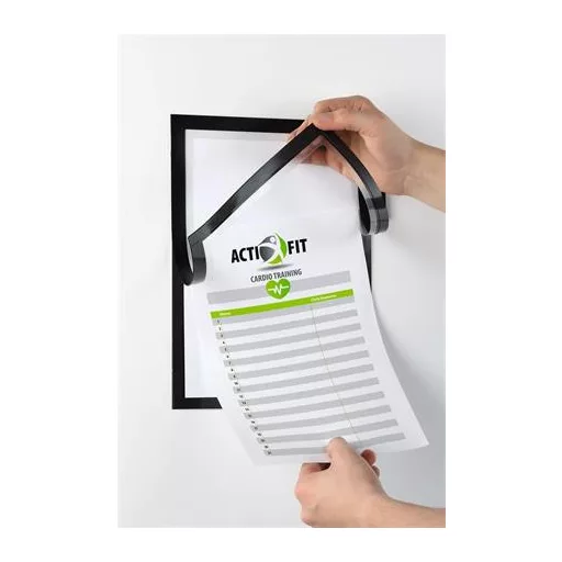 Infokeret, A4, öntapadó, jegyzetelhető, DURABLE DURAFRAME® "NOTE", fekete